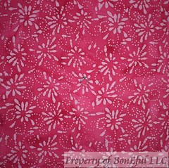 BonEFul FQ Cotton Quilt Pink Tonal Rose Flower Dot Swirl Scroll Batik Print SALE