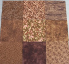54 Browns Calico Fabric 5″ Quilting Squares Cotton Charm pack bundle