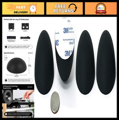 Silicone Isolation Feet for Speakers & Audio Gear – 4-Pack Non-Skid Pads, 24 lbs