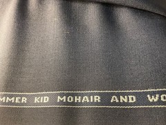 Navy W Halstead “Sixty- Forty” 60% Mohair 40% Wool English Suiting 3m 290g/m