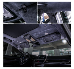 Headliner Fabric Suede with Foam-Backed Roof & Panel Lining Upholstery Renew