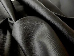 MATT FR PVC Leather Cloth Vinyl Upholstery Fabric Material – BLACK