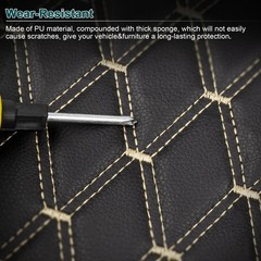 Quilted Faux Leather Upholstery Fabric 63″ Wide Diamond Stitch Foam Back By Yard
