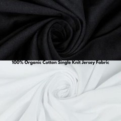 FabricLA 100% Organic Cotton Single Knit Jersey Fabric