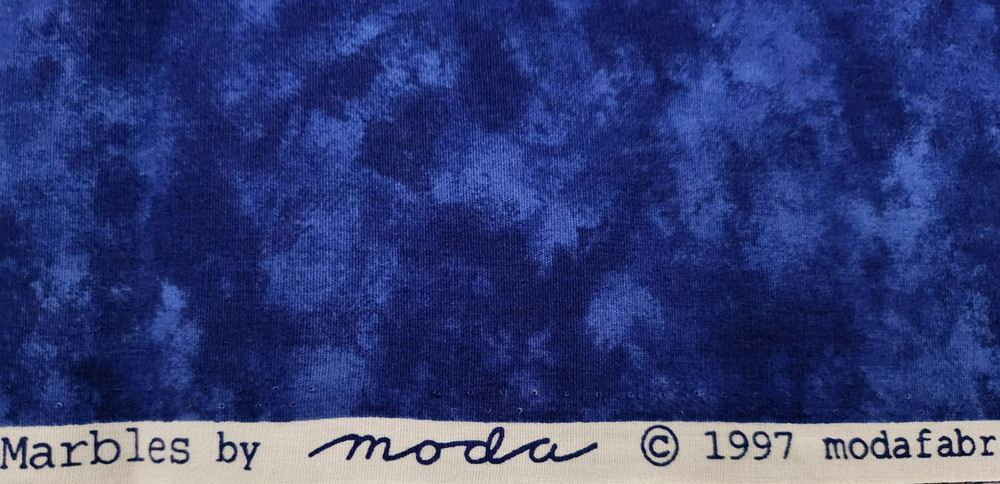 MODA FABRICS MARBLES #6699 ” ROYAL BLUE” two yards by 44 inches wide