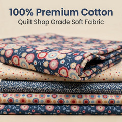 Fat Quarters Fabric Bundles, Precut Cotton Fabric for Sewing Quilting, 18 X 22 I