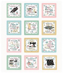 Granny’s Sewing Room, Multi-Digital Granny’S Project Panel, Poppie Cotton 36×43
