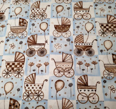 Baby Bella BTY Michele D’Amore Marcus Brothers Brown Blue Ivory Buggy Pram
