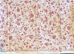 French General Pondicherry for Moda Floral Cotton Fabric Pearl Red 1.5 yd 13782