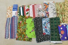 Lot, Novelty Prints Cotton Pieces & Scraps, 2 Pound & 2 Oz, S133
