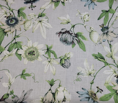 Country Cottage in Dove BTY 54″ Wide P Kaufmann 55% Linen 45% Rayon Floral Gray