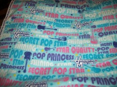 Disney, Hannah Montana , Secret Pop Star, Cotton Flannel Fabric. 1 Yard & 22 “