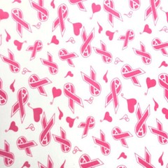 Ribbons & Hearts Print Fleece Fabric – 60″ Wide – Sold by The Yard & Bolt