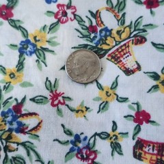 Floral Cotton Fabric Remnant Lot 11 Pieces Quilting Crafting Multicolor