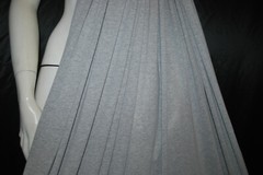 Wool rayon Knit Jersey Fabric Ecofriendly 7 oz drapey Heather gray by the yard
