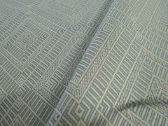 Schumacher Geometric Weave Indoor/Outdoor Linen in Chambray BTY Gorgeous