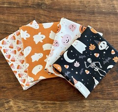 4 Fat Quarters Riley Blake “Hey Pumpkin” Halloween Quilt Cotton