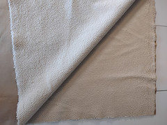 Tan Faux Suede on One Side, Faux Fur on the Other Side – Polyester – By the Yard