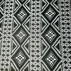 BLACK DIAMOND STRIPE LACE FABRIC 54″ BY THE YARD GOTHIC GEOMETRIC LACE