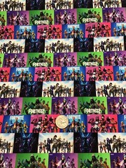 CUSTOM MADE…1 Yard FORTNITE Cotton Fabric 36” X 54”