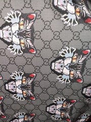 1 yard pre owned used fabric print spandex 4 way stretch