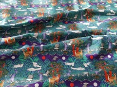 Korean Traditional Symbols of Longevity Patterned Fabric made in Korea BTHY