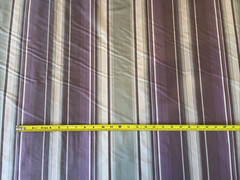 6 Yards of Continuous Fabric- 56 inches wide – Striped Green, Purple, White