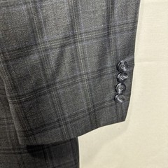 Reda 1865 Premium Italian wool Suit Sz 46R Classic Gray Plaid