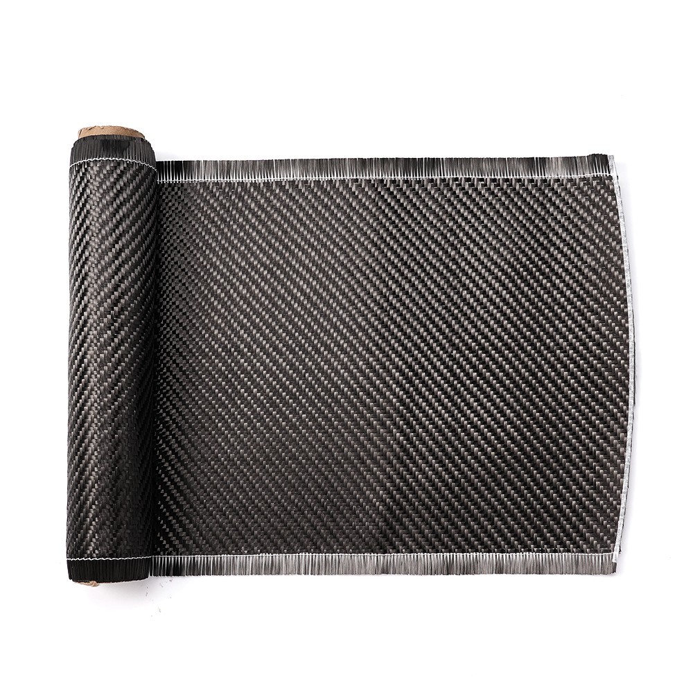 4.92ft x 7.87″ Carbon Fiber Fabric Roll Carbon Fiber Cloth 2×2 Twill for Car DIY