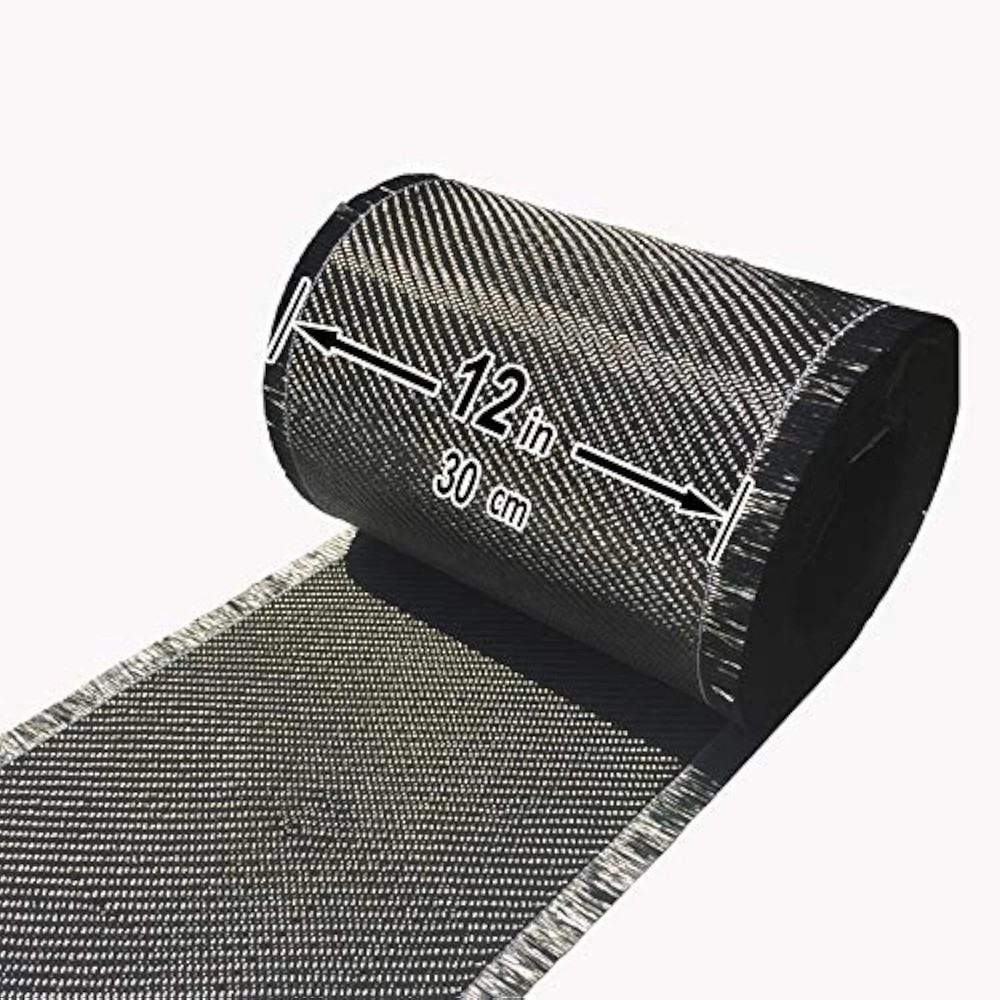5 FT x 12″ – Carbon Fiber FABRIC-2×2 Twill WEAVE-3K/220g