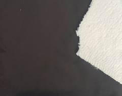 Brown Vegan Suede One Side Ivory Sherpa Fleece Knit Fabric By the Yard 7/19