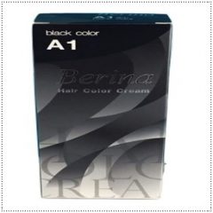 Berina A1 Black Permanent Hair Dye Jet Black Color Cream