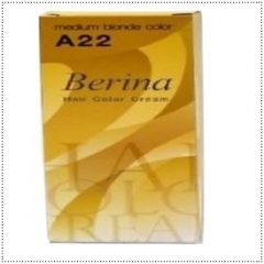 Berina A22 Medium Blonde Permanent Hair Dye Dirty Blonde and Rich Auburn