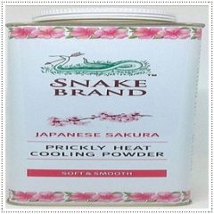 Snake Brand Sakura Powder Sunburn UV Ray Protection Acne Camphor Menthol